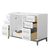 Custom image for White with Brushed Nickel Trim / No Mirror