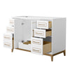 Custom image for White with Satin Bronze Trim / No Mirror