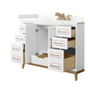 Custom image for White with Satin Bronze Trim / Giotto Quartz / No Mirror