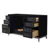 Custom image for Black with Brushed Nickel Trim / No Mirror