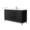 Custom image for Black with Brushed Nickel Trim / Giotto Quartz / No Mirror