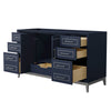 Custom image for Dark Blue with Brushed Nickel Trim / No Mirror