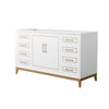 Custom image for White with Satin Bronze Trim / No Mirror