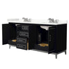 Custom image for Black with Brushed Nickel Trim / Giotto Quartz / No Mirror
