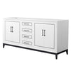 Custom image for White with Matte Black Trim / No Mirror