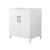 Custom image for White with Matte Black Trim / No Mirror