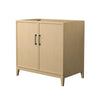 Custom image for White Oak with Matte Black Trim / No Mirror