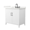 Custom image for White with Matte Black Trim / Giotto Quartz / No Mirror
