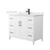 Custom image for White with Matte Black Trim / Giotto Quartz / No Mirror