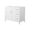 Custom image for White with Brushed Nickel Trim / No Mirror