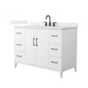Custom image for White with Matte Black Trim / Giotto Quartz / No Mirror