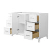 Custom image for White with Brushed Nickel Trim / No Mirror