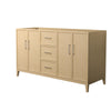 Custom image for White Oak with Brushed Nickel Trim / No Mirror