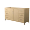 Custom image for White Oak with Brushed Nickel Trim / No Mirror