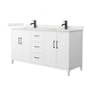 Custom image for White with Matte Black Trim / Giotto Quartz / No Mirror