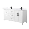 Custom image for White with Matte Black Trim / White Quartz / No Mirror