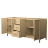 Custom image for White Oak with Brushed Nickel Trim / No Mirror