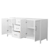 Custom image for White with Brushed Nickel Trim / No Mirror