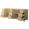 Custom image for White Oak with Brushed Nickel Trim / No Mirror
