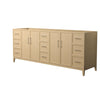 Custom image for White Oak with Brushed Nickel Trim / No Mirror