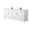 Custom image for White with Matte Black Trim / Giotto Quartz / No Mirror