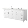 Custom image for White with Matte Black Trim / Giotto Quartz / No Mirror