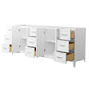 Custom image for White with Brushed Nickel Trim / No Mirror