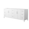 Custom image for White with Brushed Nickel Trim / No Mirror