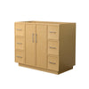 Custom image for Light Oak with Brushed Nickel Trim / No Mirror