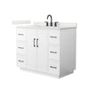 Custom image for White with Matte Black Trim / Giotto Quartz / No Mirror