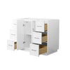 Custom image for White with Brushed Nickel Trim / No Mirror