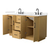Custom image for Light Oak with Matte Black Trim / Carrara Cultured Marble / No Mirror