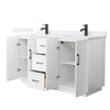 Custom image for White with Matte Black Trim / White Quartz / No Mirror