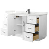 Custom image for White with Matte Black Trim / Giotto Quartz / No Mirror