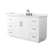 Custom image for White with Matte Black Trim / Giotto Quartz / No Mirror