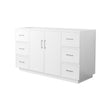 Custom image for White with Brushed Nickel Trim / No Mirror