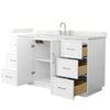 Custom image for White with Brushed Nickel Trim / Giotto Quartz / No Mirror
