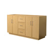Custom image for Light Oak with Brushed Nickel Trim / No Mirror