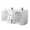 Custom image for White with Matte Black Trim / Giotto Quartz / No Mirror