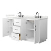 Custom image for White with Matte Black Trim / Giotto Quartz / No Mirror