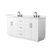 Custom image for White with Matte Black Trim / Giotto Quartz / No Mirror