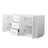 Custom image for White with Brushed Nickel Trim / No Mirror