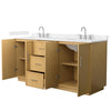 Custom image for Light Oak with Brushed Nickel Trim / Carrara Cultured Marble / No Mirror