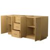 Custom image for Light Oak with Brushed Nickel Trim / No Mirror