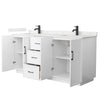 Custom image for White with Matte Black Trim / Giotto Quartz / No Mirror