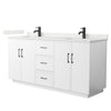 Custom image for White with Matte Black Trim / Giotto Quartz / No Mirror