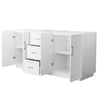 Custom image for White with Brushed Nickel Trim / No Mirror