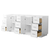 Custom image for White with Brushed Nickel Trim / No Mirror