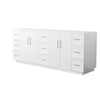 Custom image for White with Brushed Nickel Trim / No Mirror