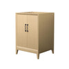 Custom image for White Oak with Matte Black Trim / No Mirror